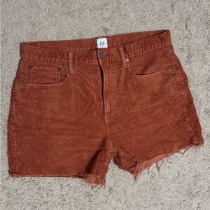 GAP Terracotta Corduroy Shorts